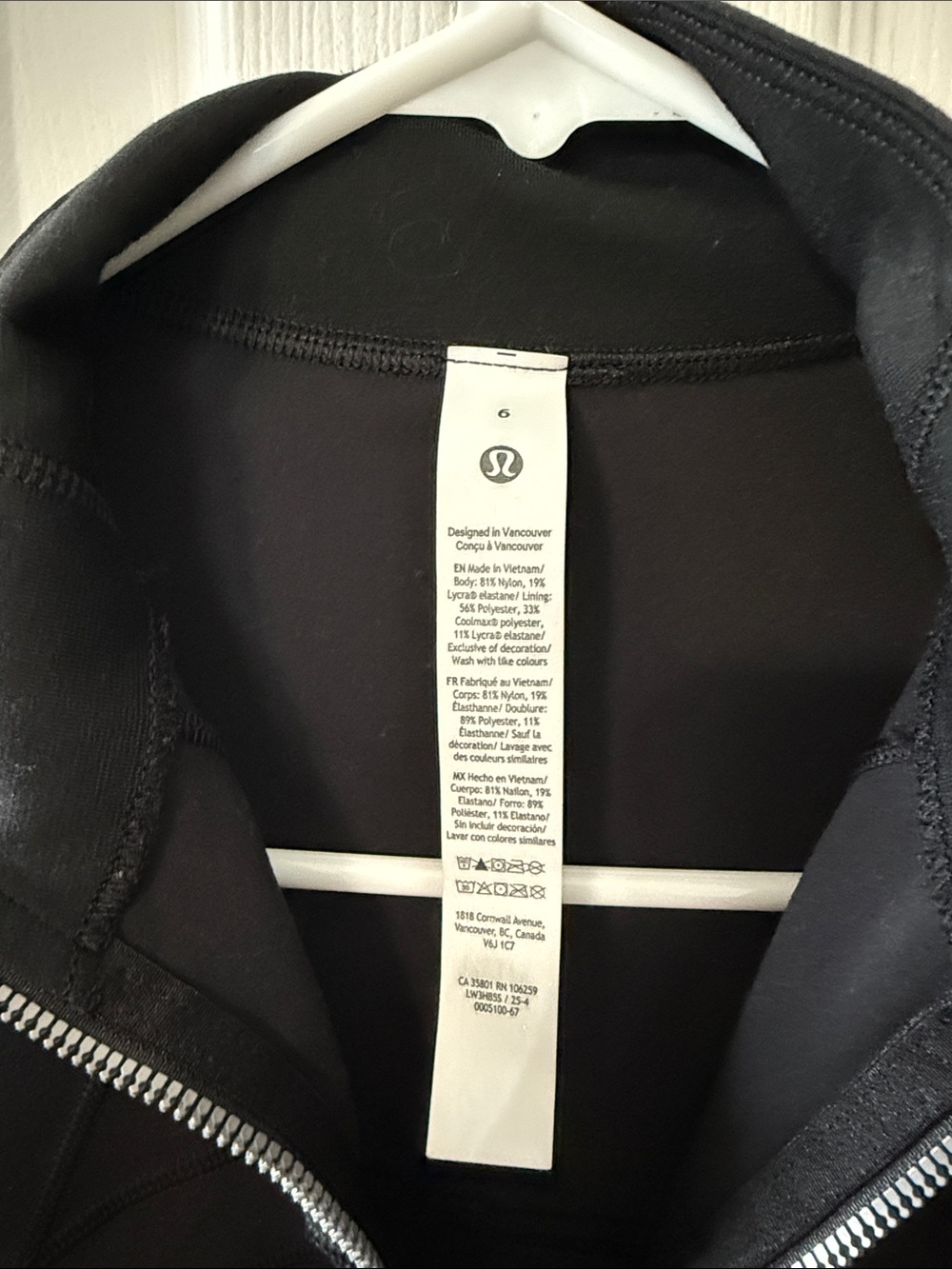 lululemon athletica Black Zippered Utility Jacket - Picture 2 of 3